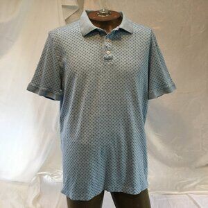 Denver Hayes Men's Short Sleeve Cotton Polo Golf Shirt Light Blue Extra Large XL